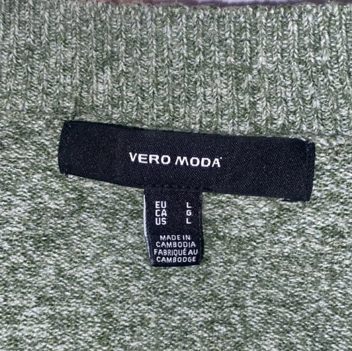 Grön bomulls tröja - 90