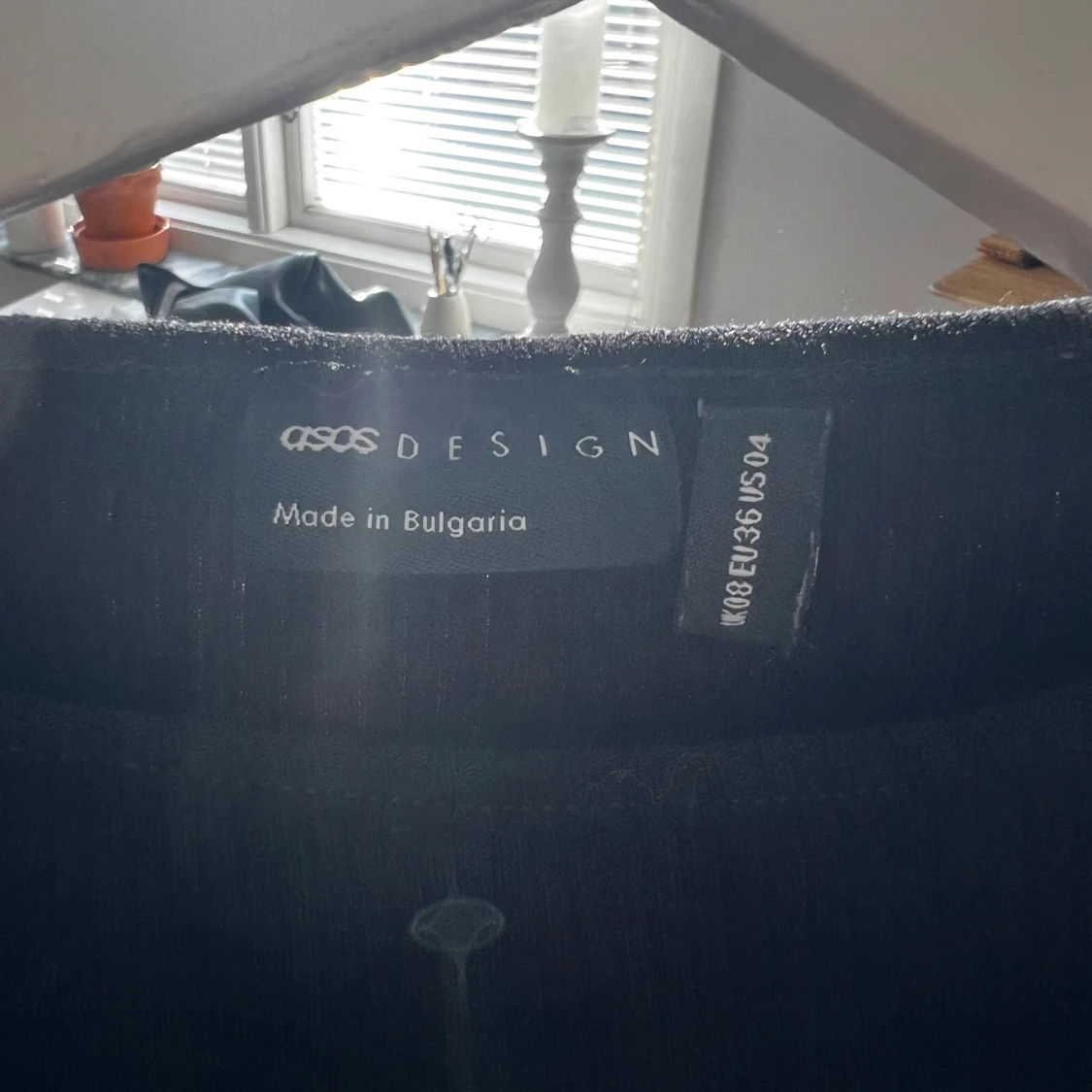 Svart långärmad, ribbad tröja från ASOS - 92