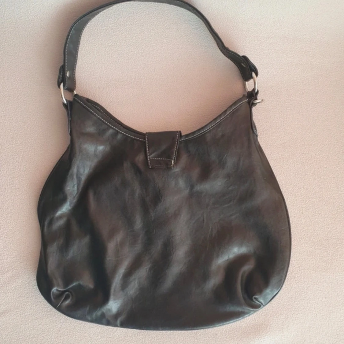 Hoboväska, bohoo bag svart röd - 92