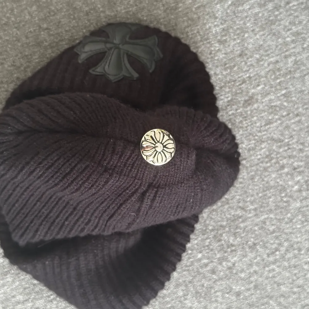 Svart Chrome Hearts Beanie. REP!!!!. Accessoarer.