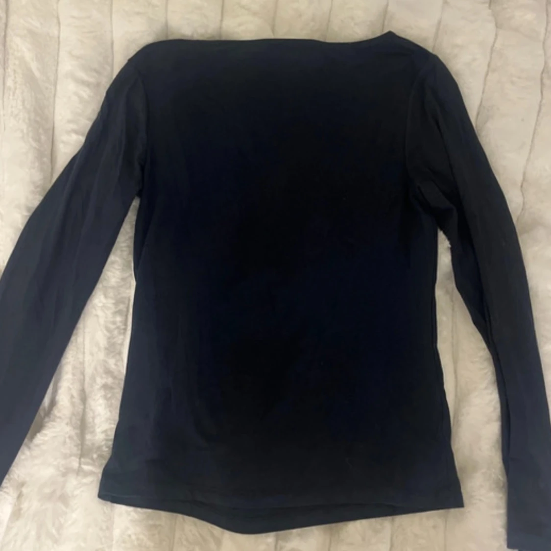 Mörk mörk blå långärmad topp från 157 - 1
