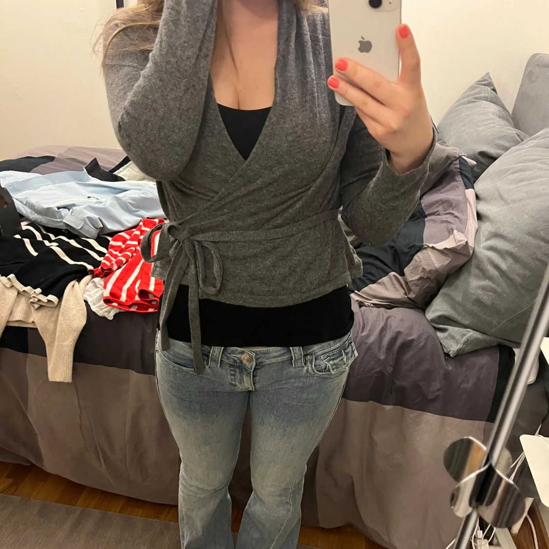 Grå omlottkofta - 3