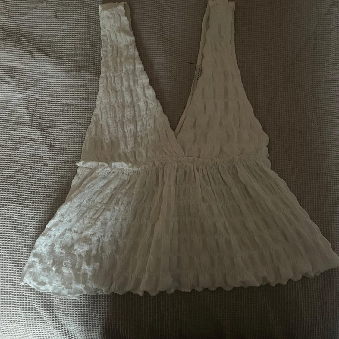 Vit ärmlös topp från Pull&Bear - 2