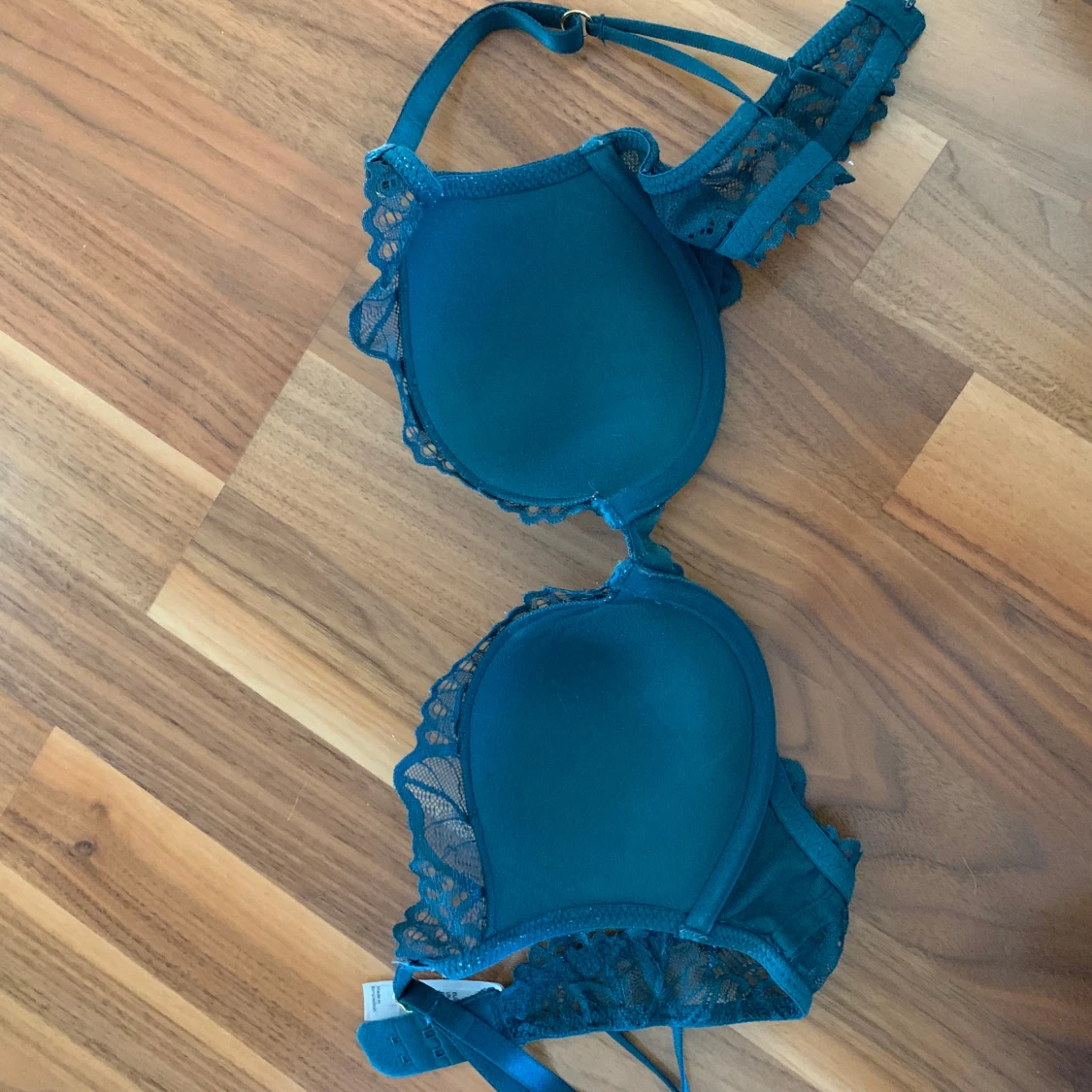 Mörkgrön spets-bh från Malva - 92