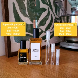 Supermilk / Chelsea Morning splittar 🍋 - Säljer splittar av fina nyheter från lush 😊 Säljer 2ml, 5ml och 10ml med priser i annonsbilden. Köp sker genom meddelanden. Skriv om du har funderingar ❤️ 