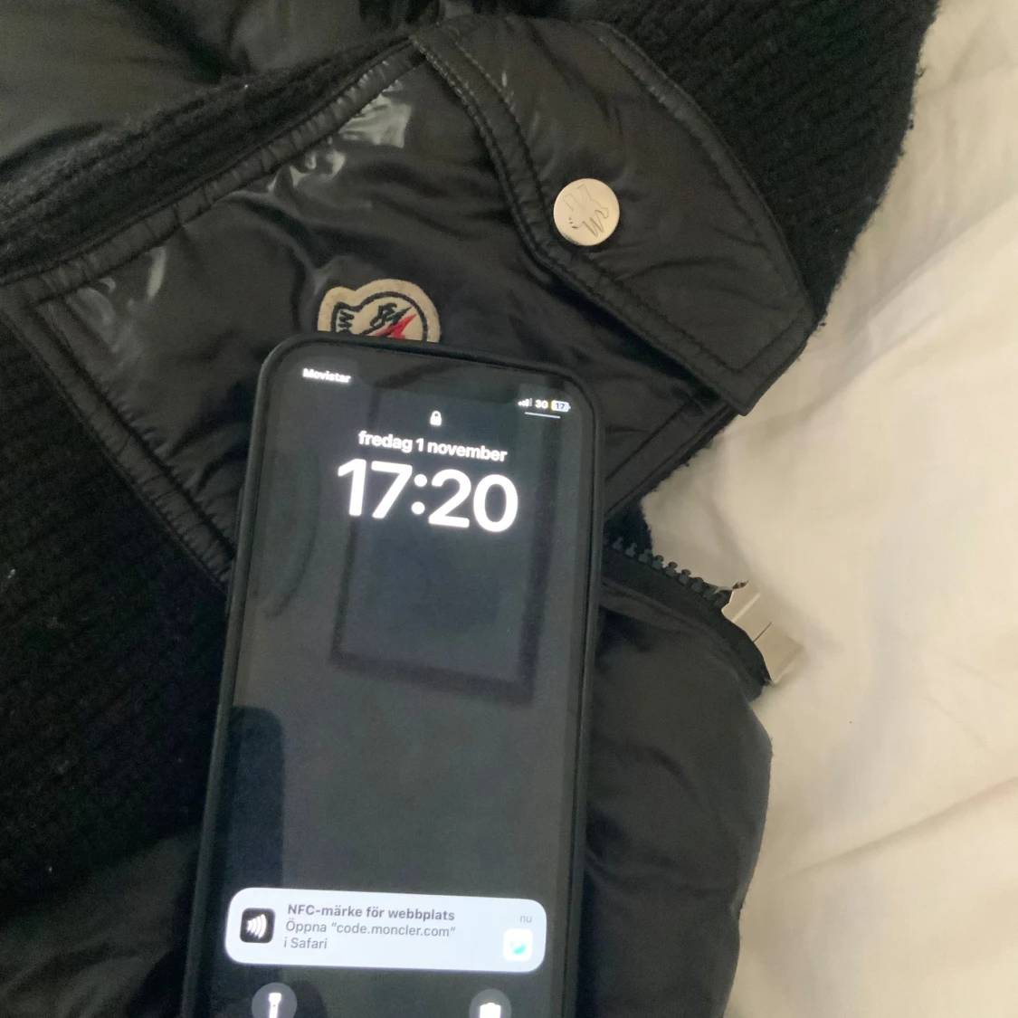 Svart pufferjacka från Moncler - 92