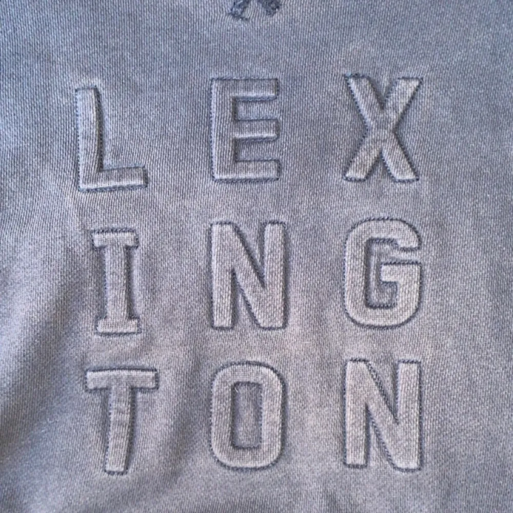 Marinblå sweatshirt ifrån lexington i bra skick storlek s. Hoodies.