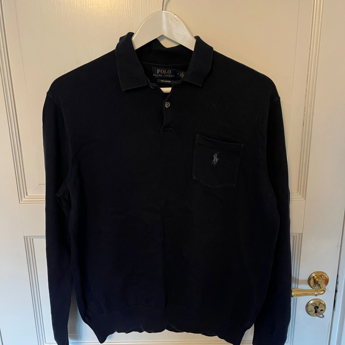 Blå pikétröja från Ralph Lauren