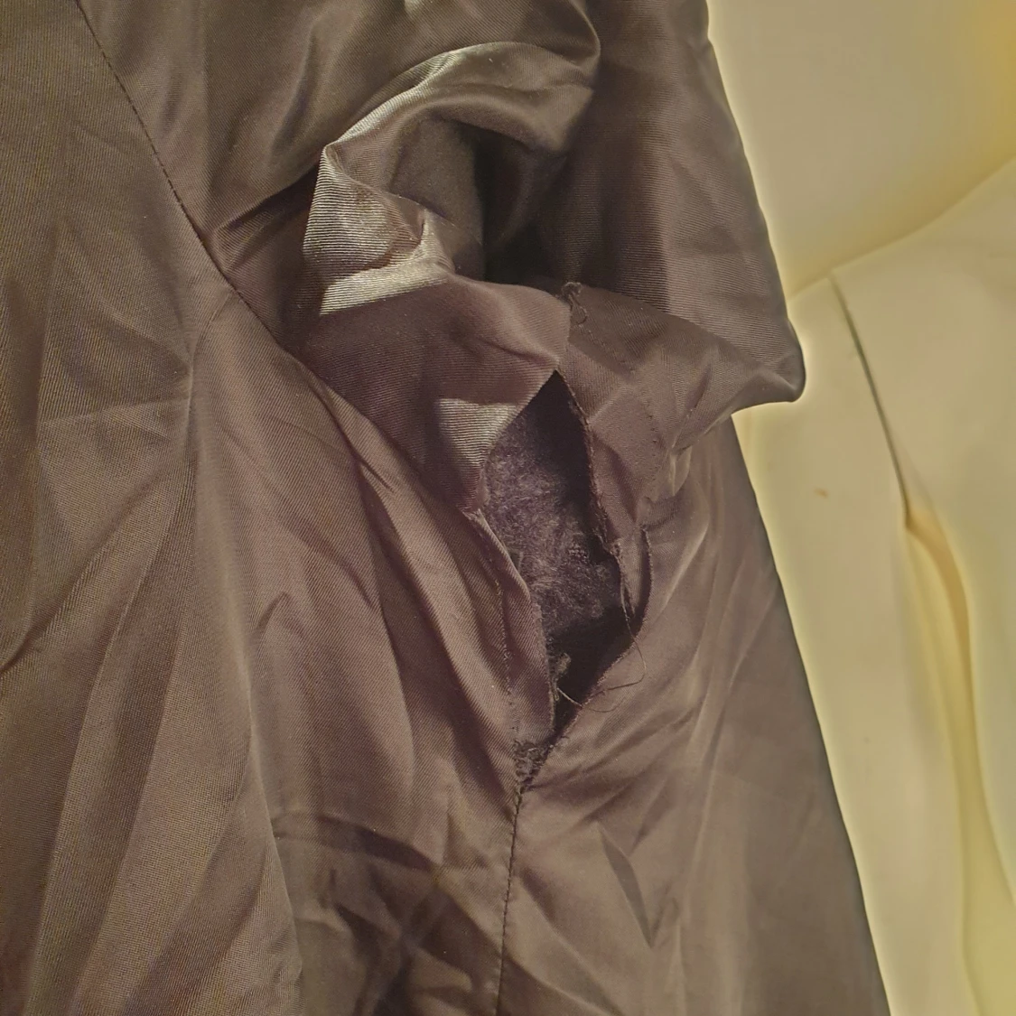 Svart pälsjacka - 4