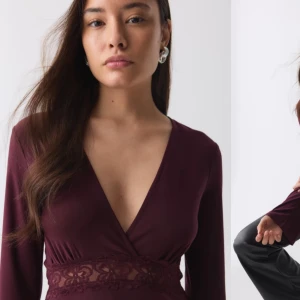 Vinröd topp med spetsdetalj - Jättefin, helt slutsåld, vinröd topp med spetsdetalj💗 Knappt använd💕 Priset går att diskutera!🩷