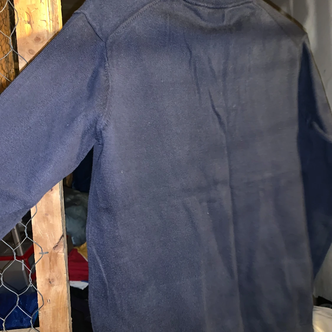 Mörkblå tröja med dragkedja från Gant - 2