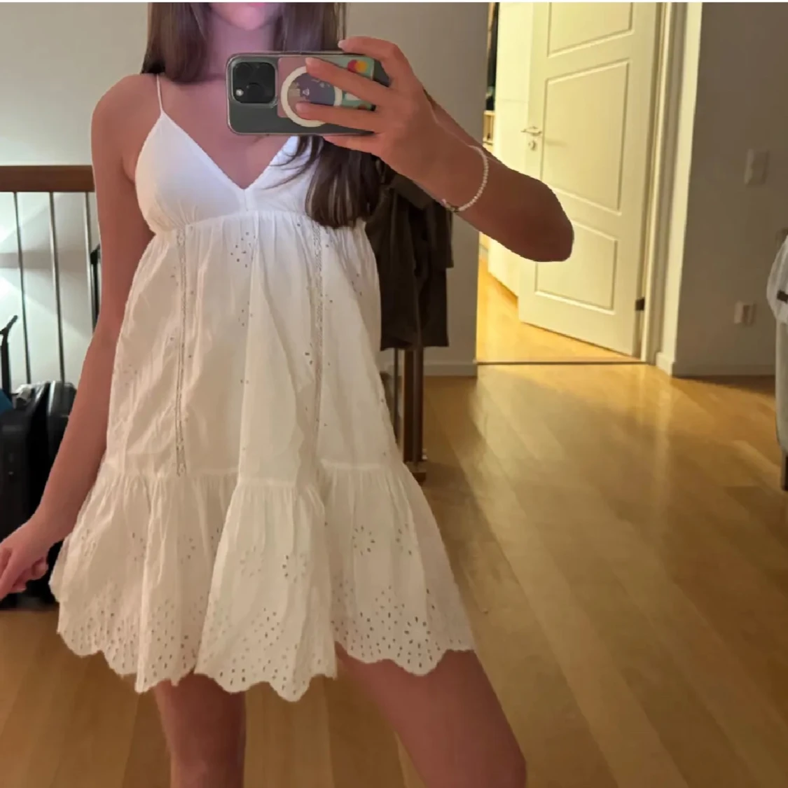 vit zara klänning