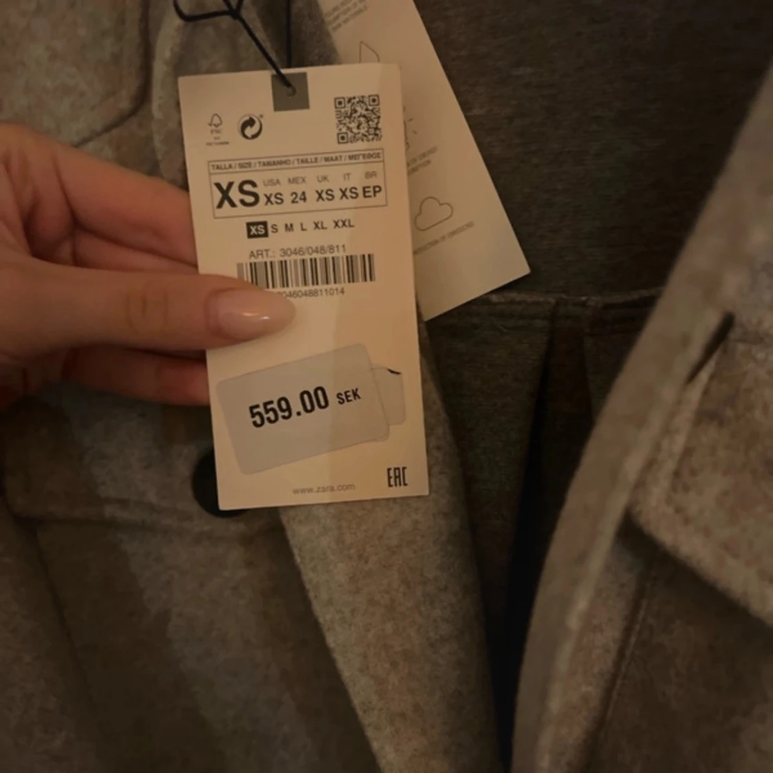 Grå kappa från Zara - 1