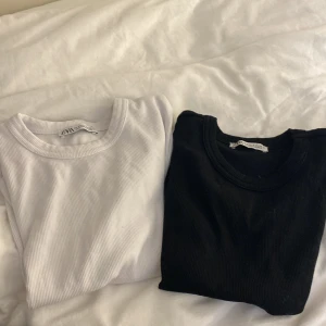 Helt nya bas t-shirts från Zara! - Aldrig använda strl S på båda💗 nypris 89kr st mitt pris: 50 för båda eller en för 30❤️