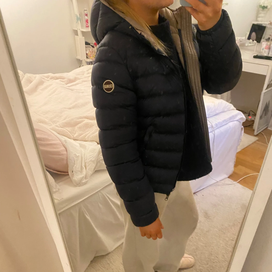 Mörkblå dunjacka från colmar - 1