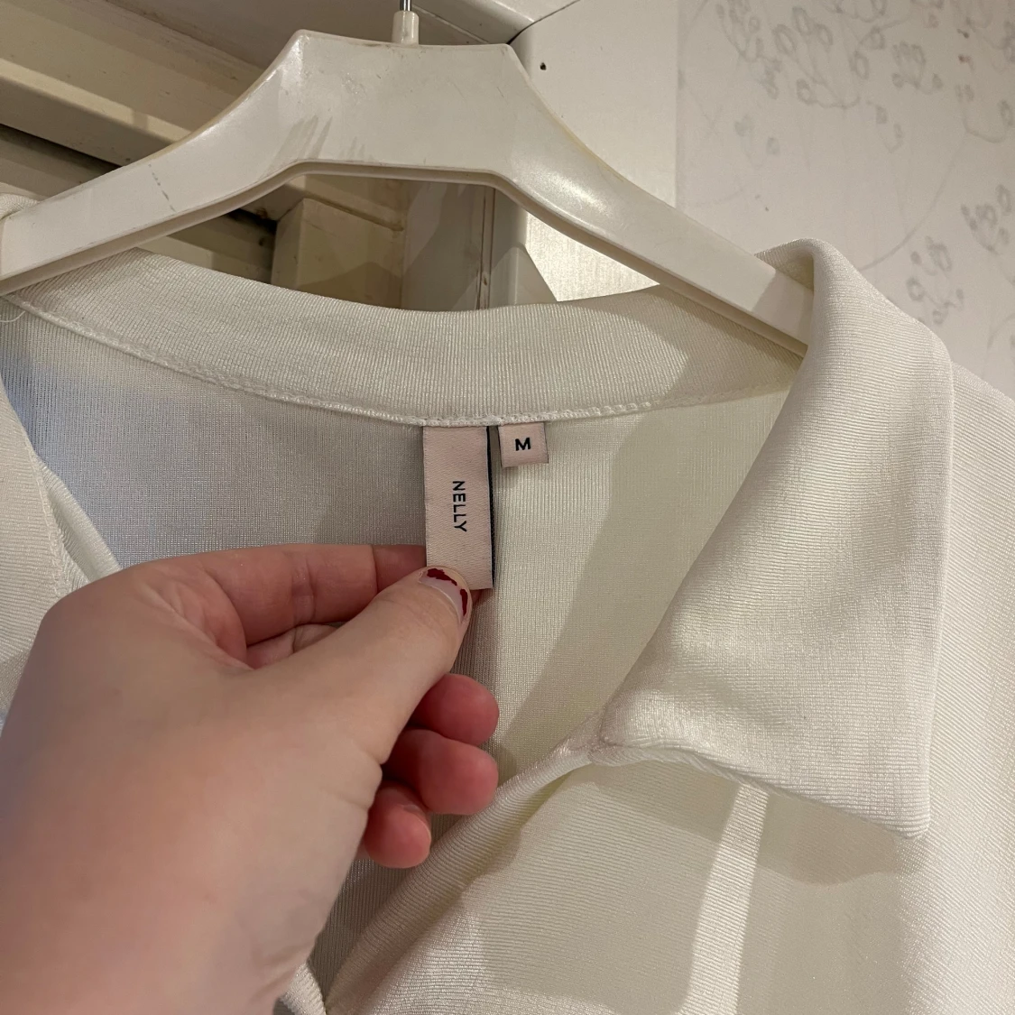 Vit långärmad topp från Nelly - 3