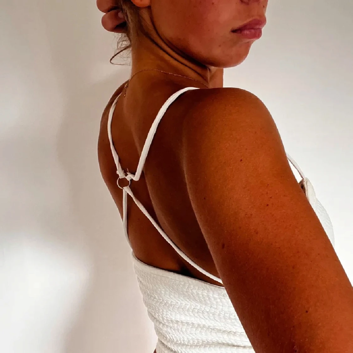 Vit korsettliknande topp - 2