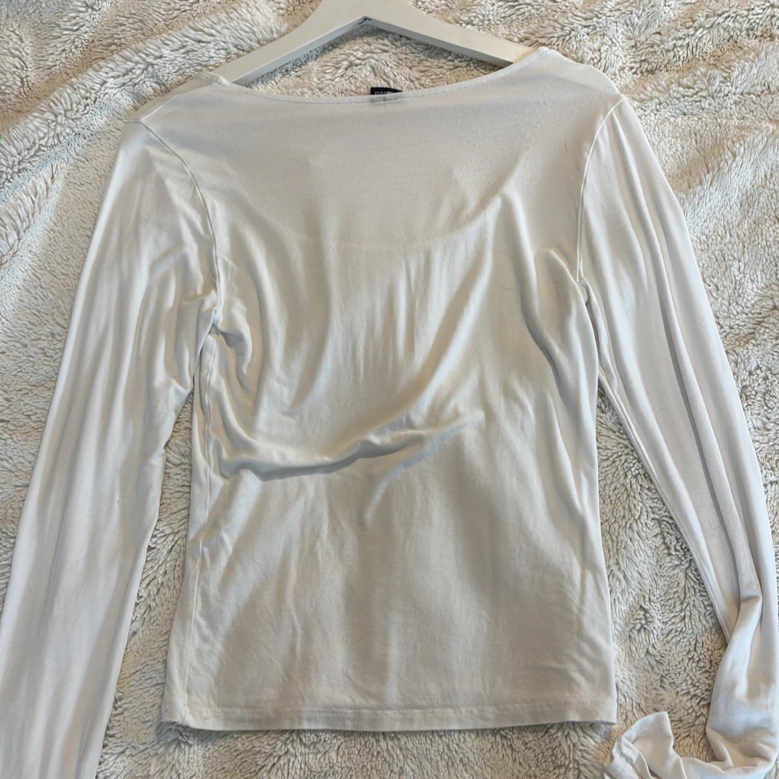 Vit långärmad topp - 1