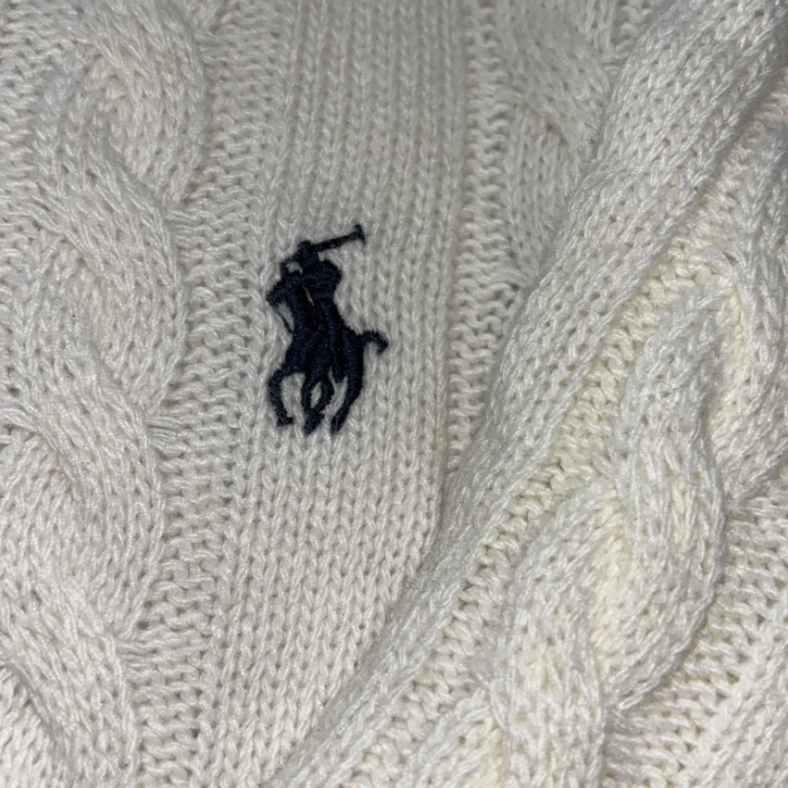 Vit stickad tröja från Polo Ralph Lauren - 1