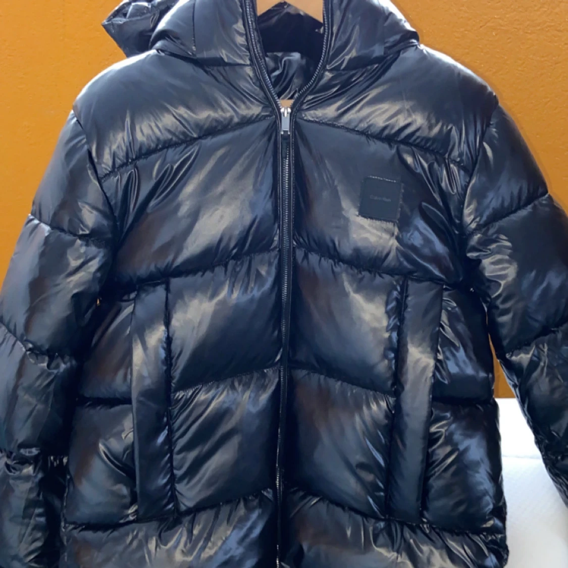 Calvin klein hooded quilt puffer mw gloss - 90