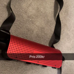 Högtalare  - Låter ganska högt. Har en armtag.