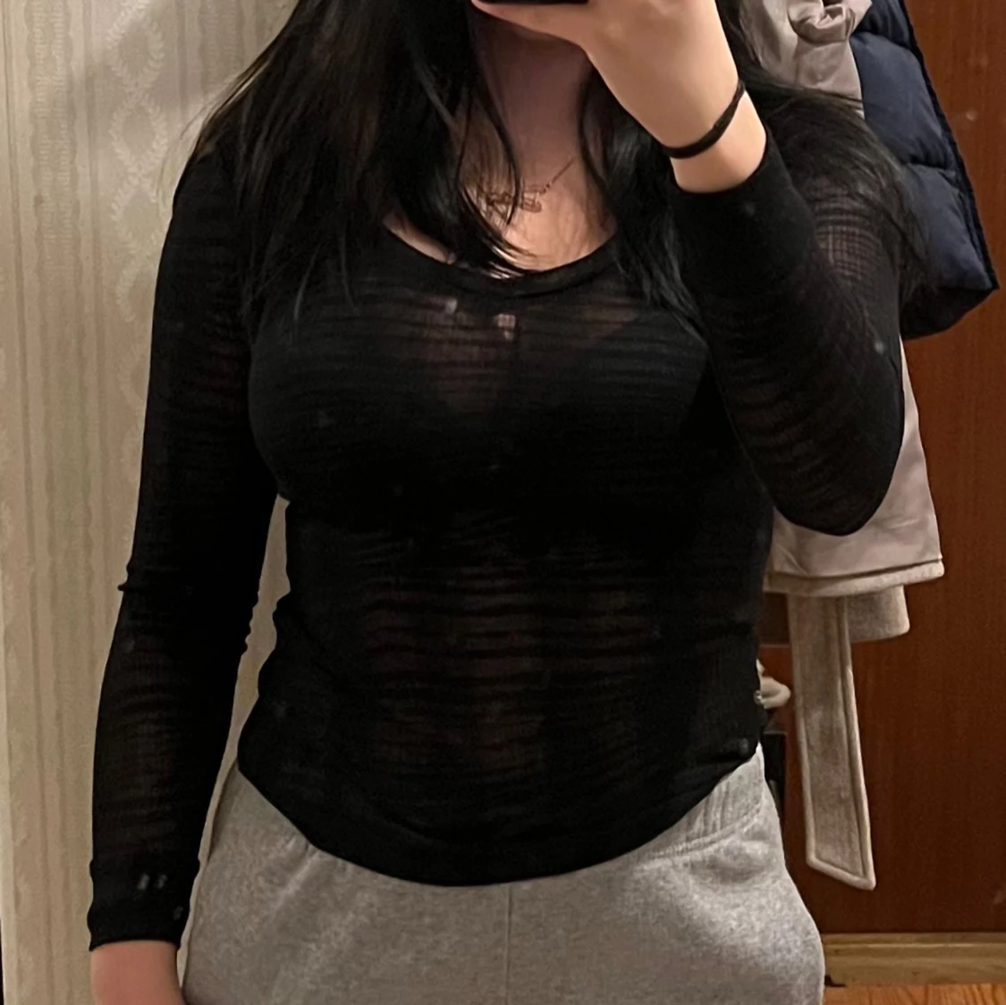 Svart långärmad topp från SWS