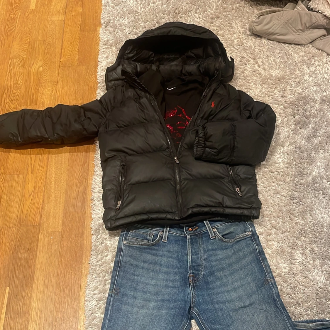 Svart pufferjacka från Polo Ralph Lauren - 92