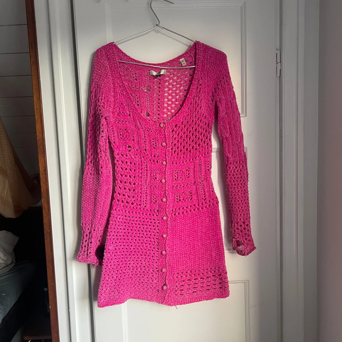 Rosa virkad klänning från Eytys - 90