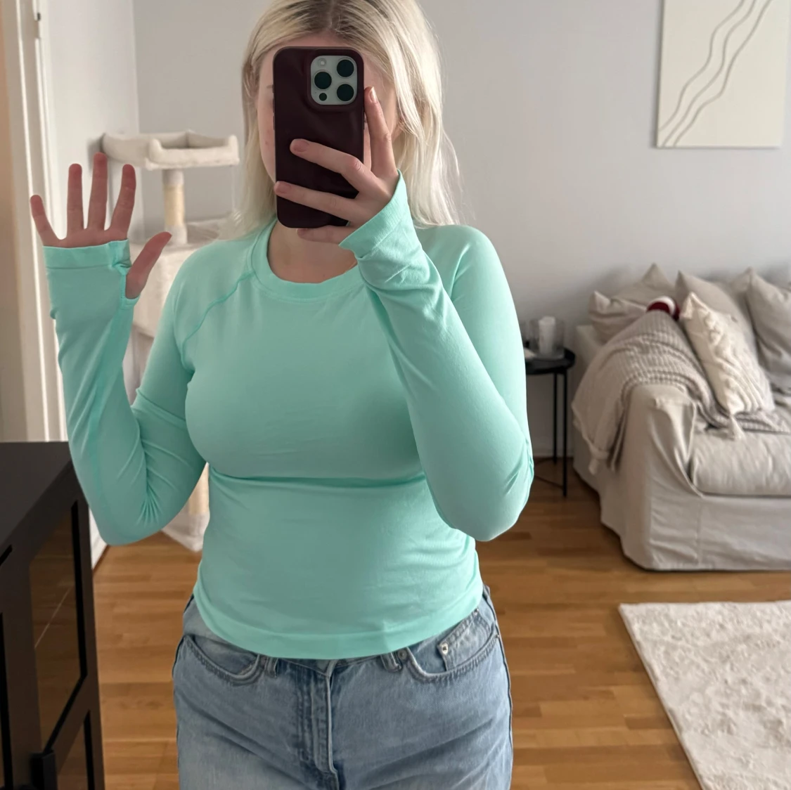 Mintgrön Träningströja  - 90