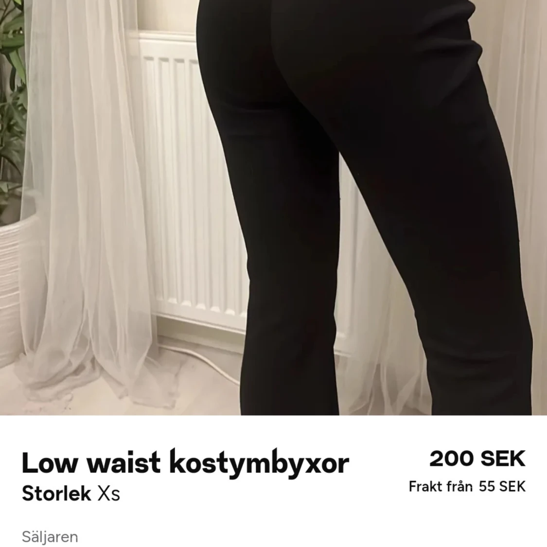 Lågmidjade kostymbyxor - 90
