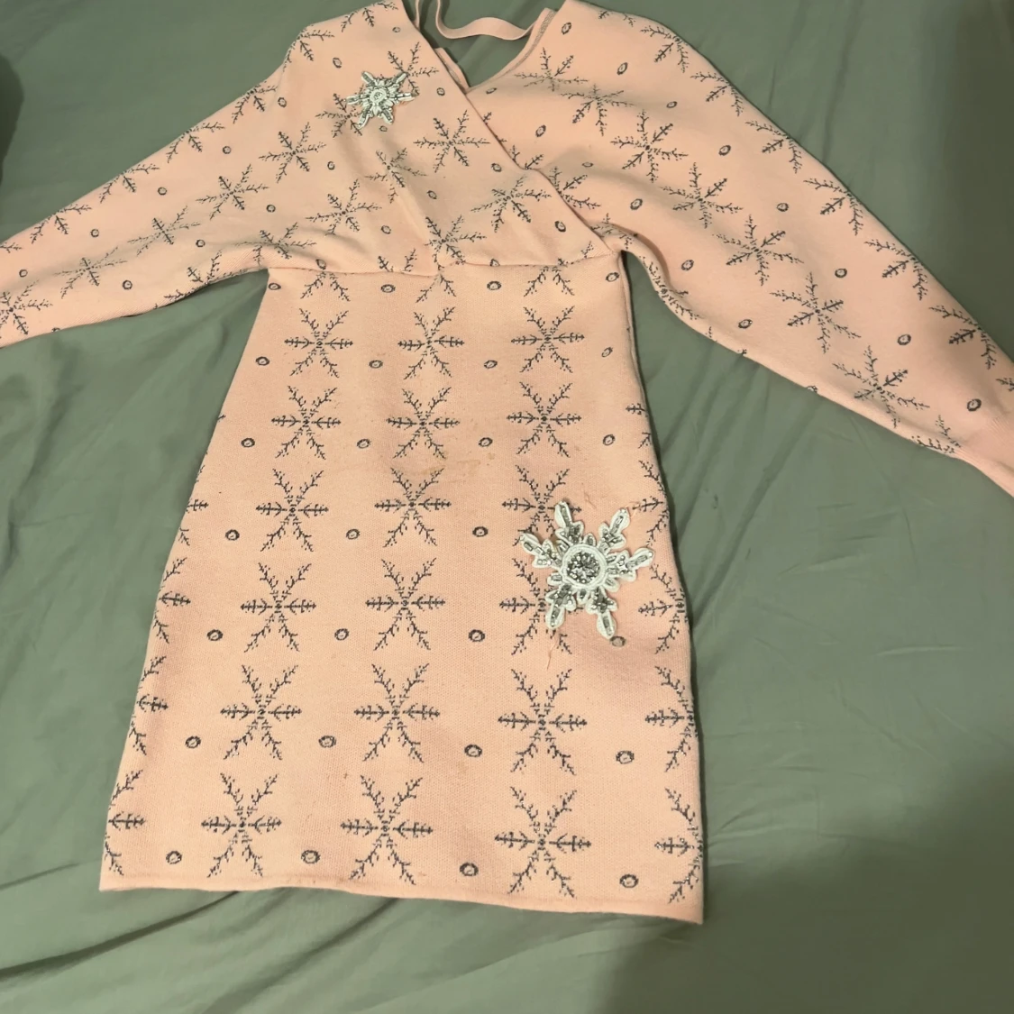 Knitted klänning vinter - 1