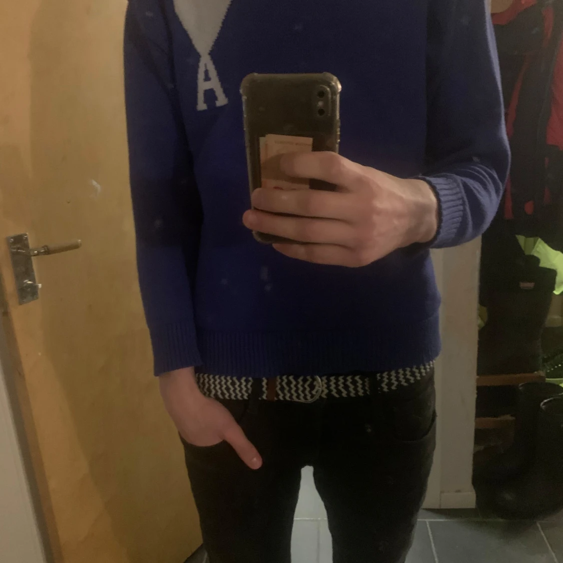 Mörkblå ami Paris tröja - 2