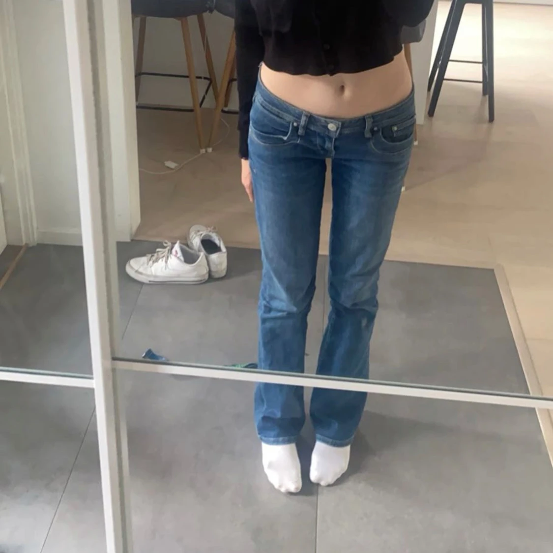 Blå bootcut jeans LTB