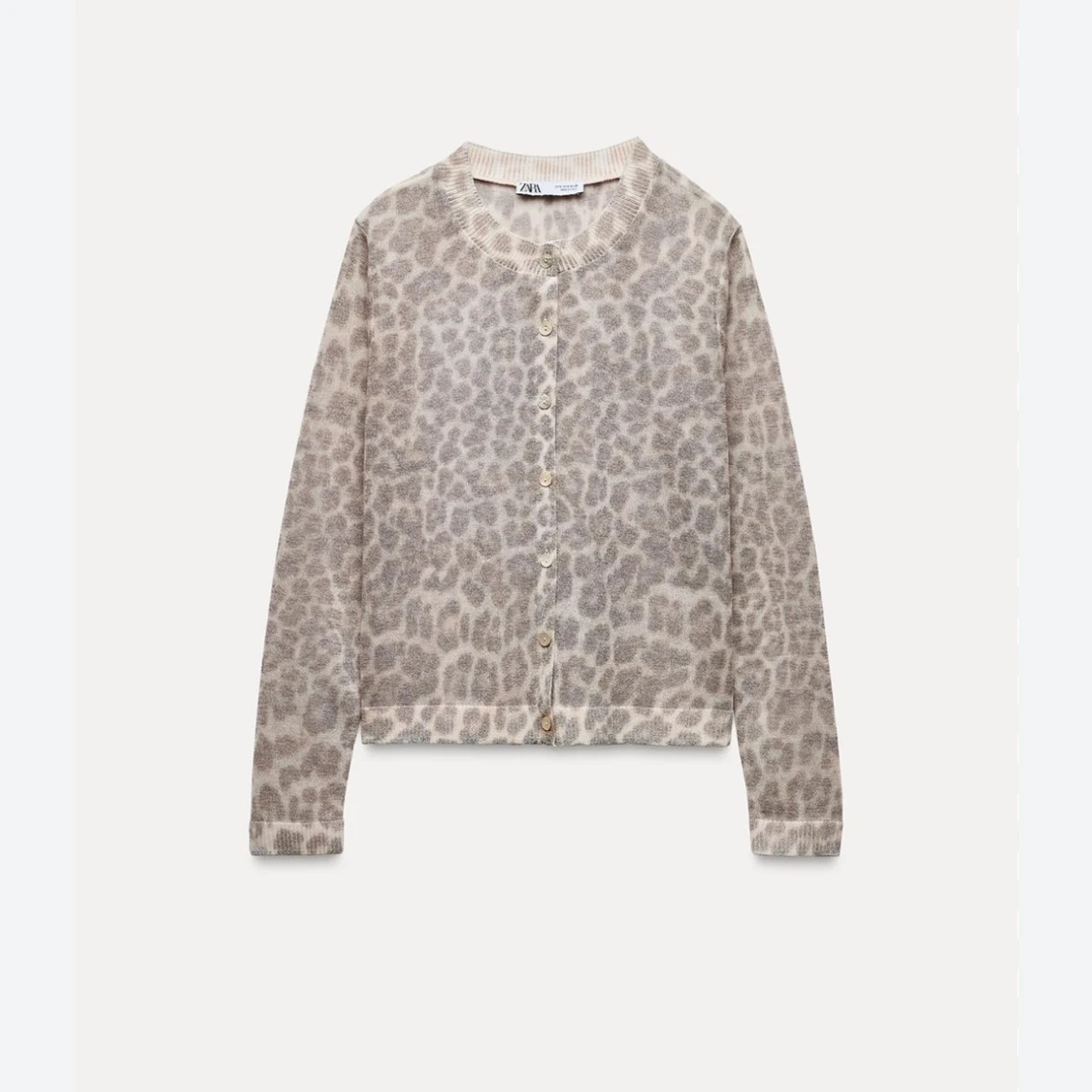 Leopardmönstrad kofta från Zara