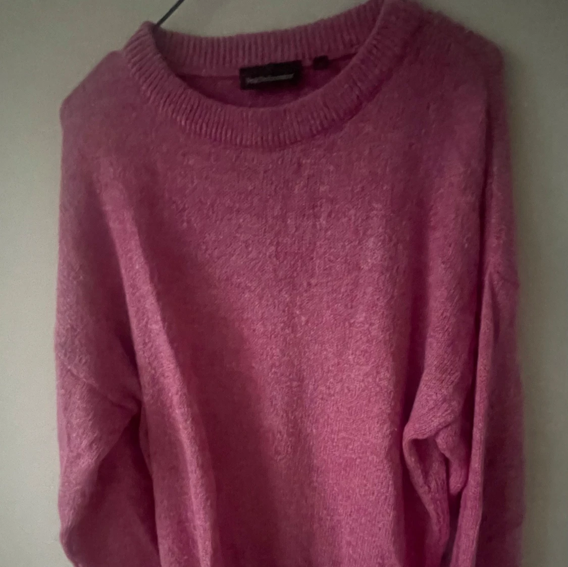 rosa stickad peak tröja  - 3