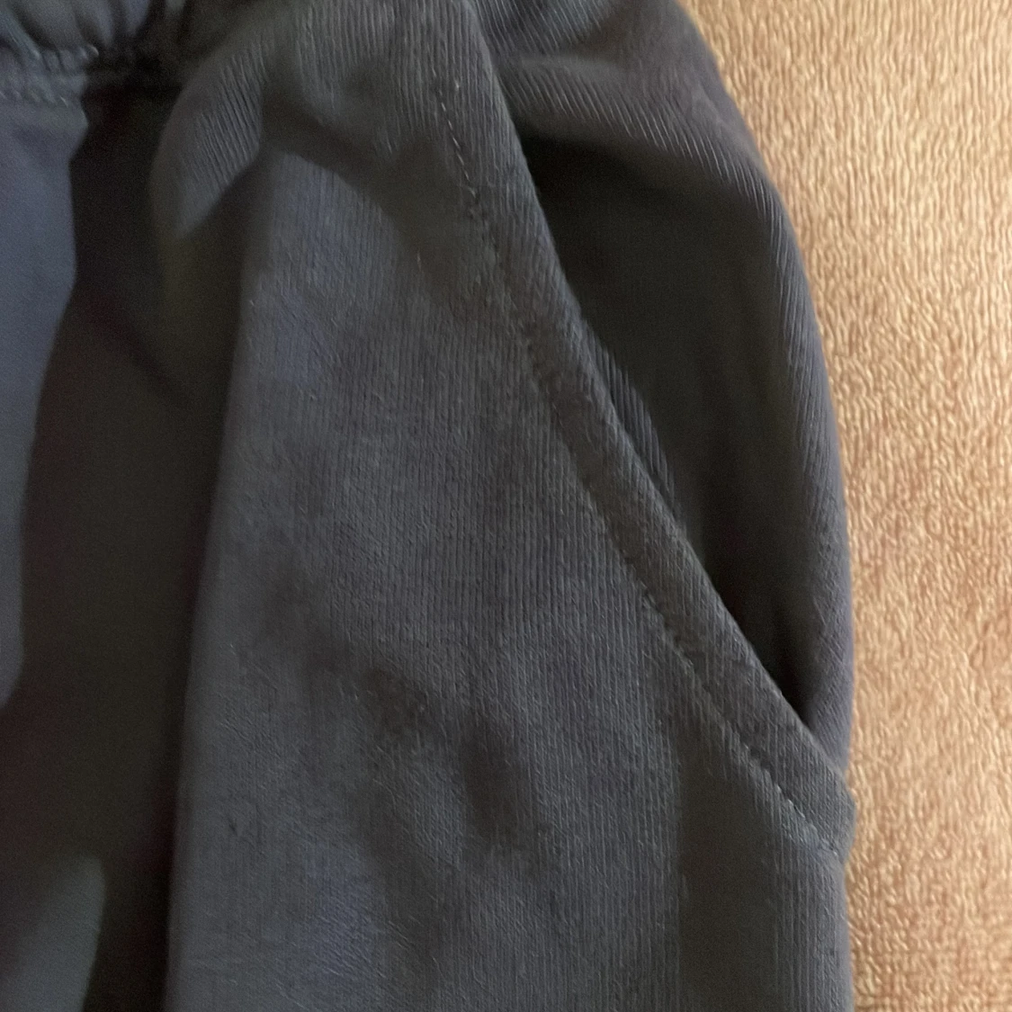 Mörkblå mjukisbyxor - 1