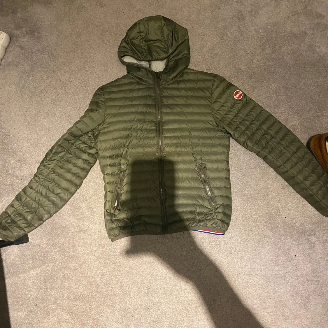 Grön pufferjacka från Colmar