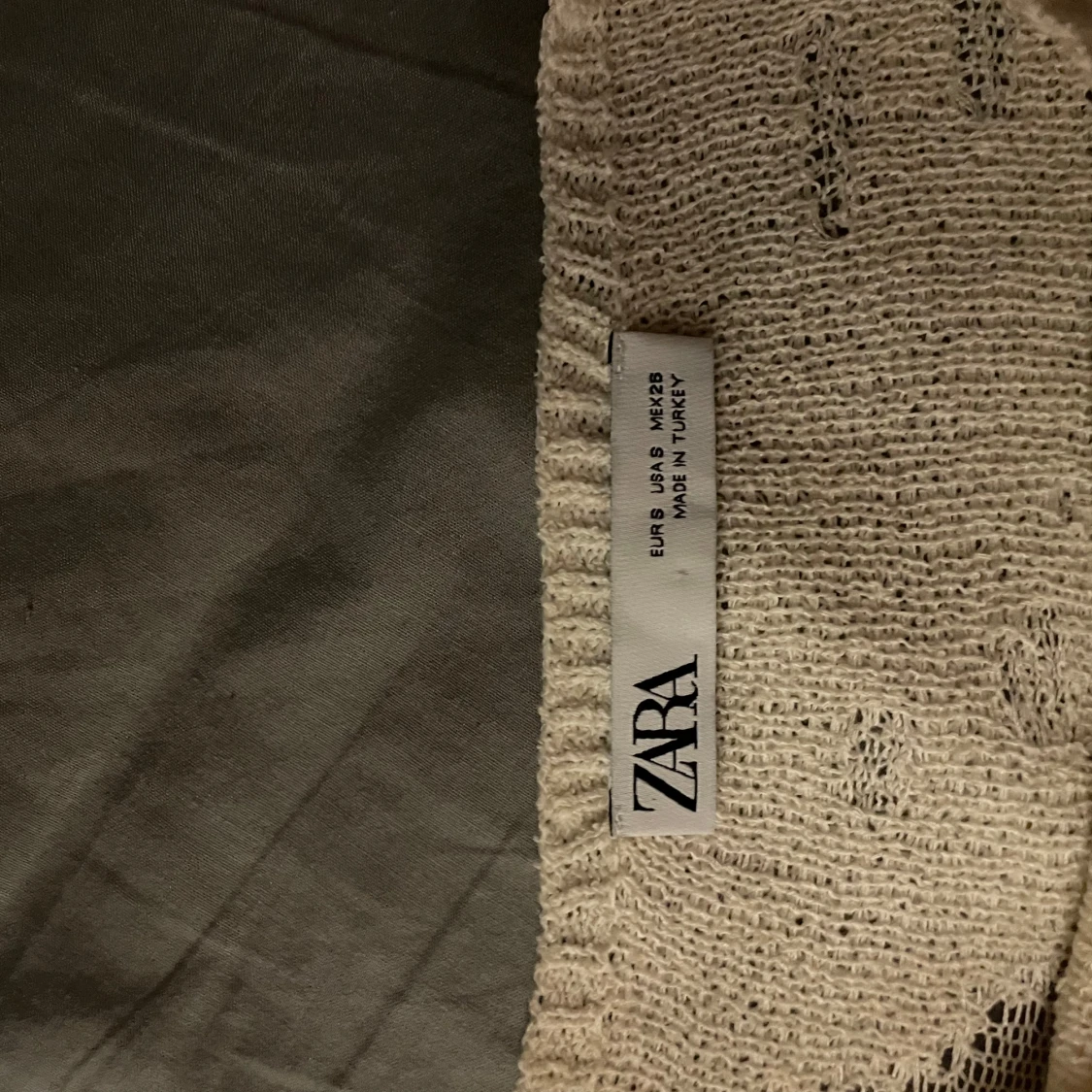 Vit stickad tröja från Zara - 2