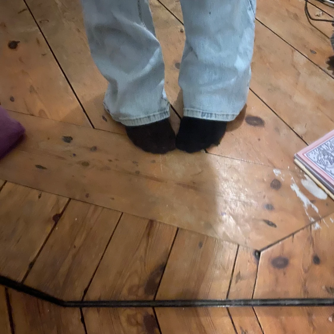 Ljusblå jeans med bootcut - 2