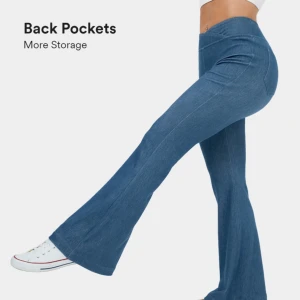 Högmidjade byxor - Hej hej säljer mina älskade byxor nu, då jag inte längre passar i dom efter graviditeten😊 Använt dom ett fåtal gånger (ca 4) och de är i bra skick.  Pris kan diskuteras