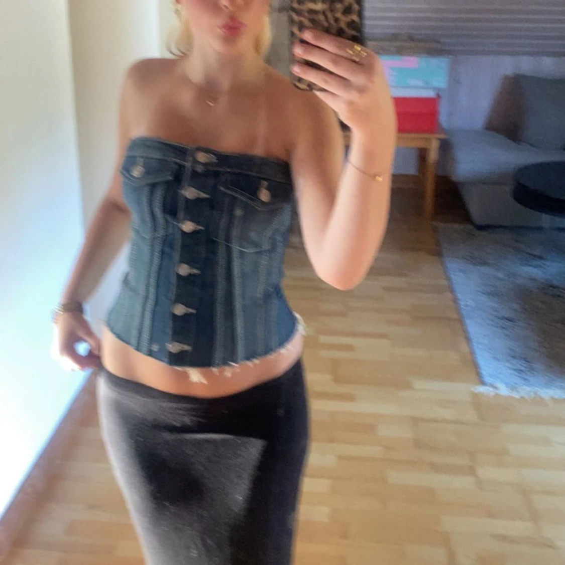 Zara jeans topp  - 90