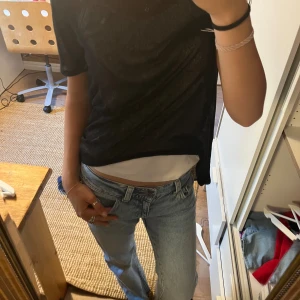 Svart blus genomskinlig  - Fin svart blus passar perfekt med ett linne pris kan diskuteras vid snabb affär ❤️