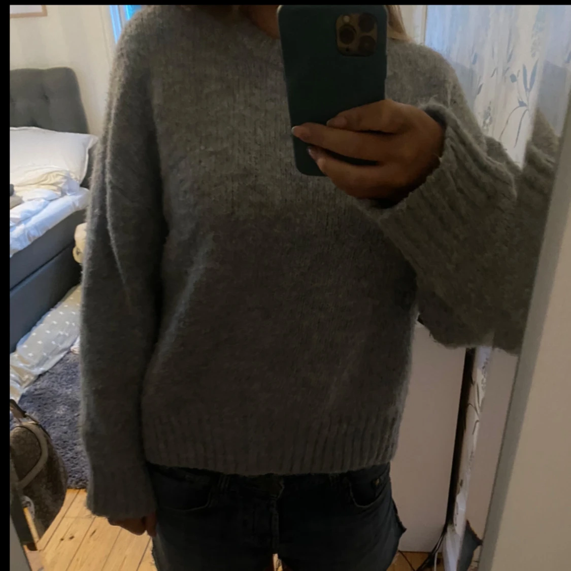 Mysig stickad tröja - 90