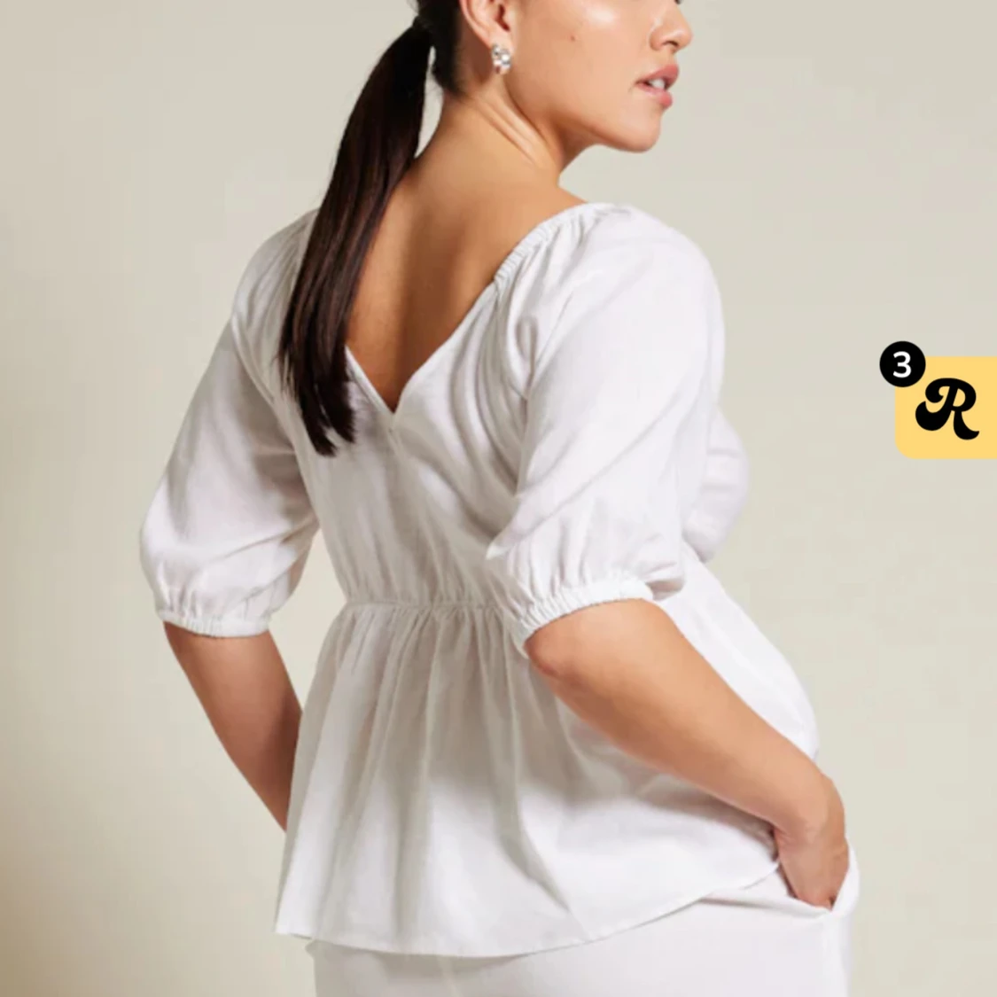 Superfin vit linnetopp - 90