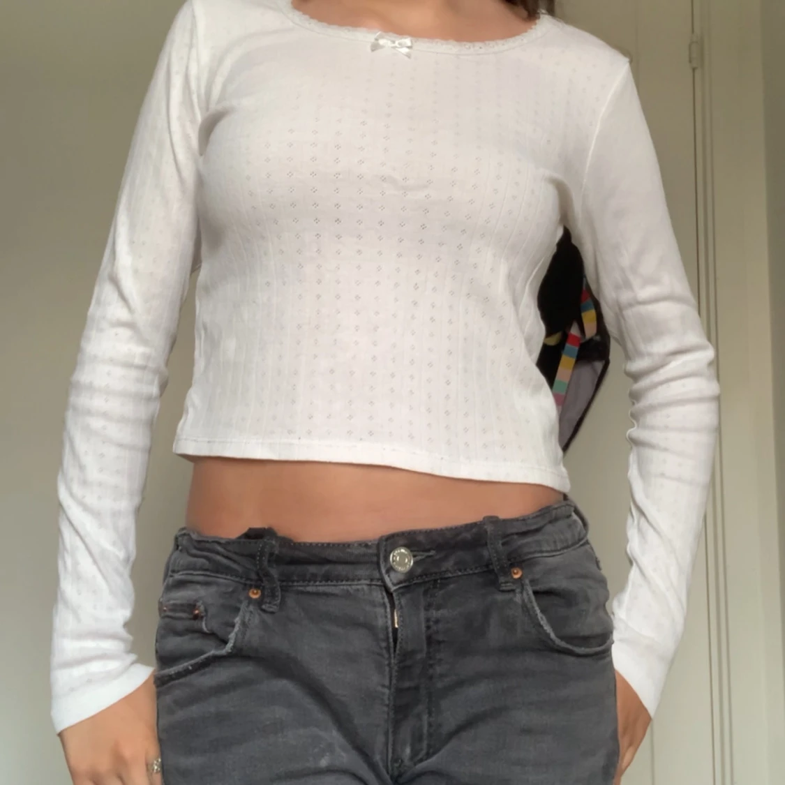 vit spets tröja - 2