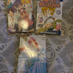 Manga  - volym 1 av ”kiss him not me”, ”fly me to the moon” och ”the seven deadly sins” 1 för 40kr alla för 100kr