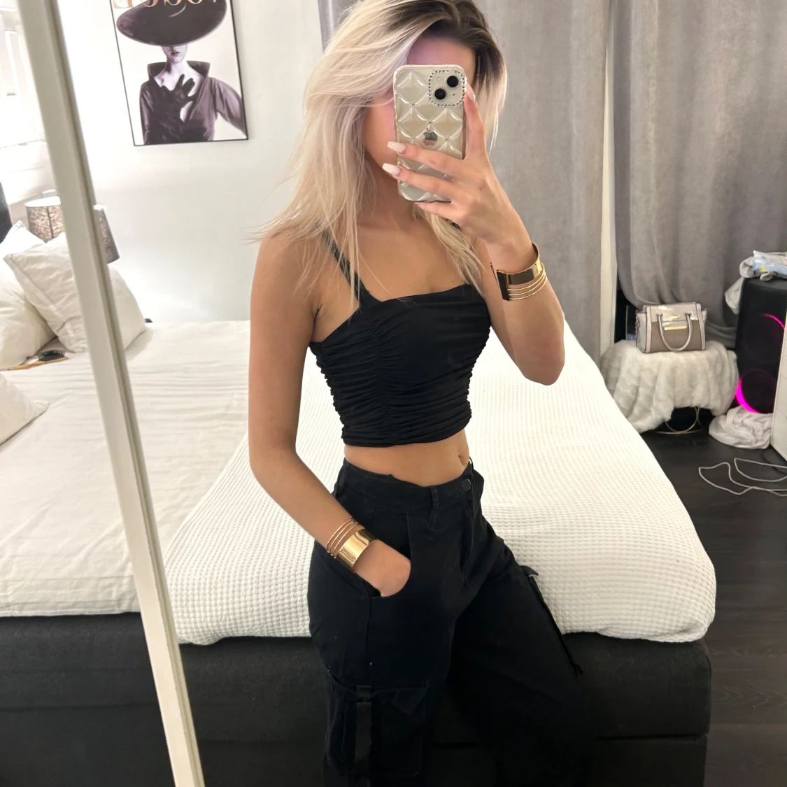 Svart ärmlös topp - 2