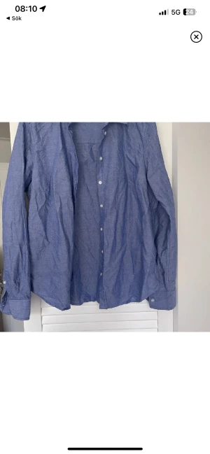 Blå skjorta - Skjorta från ginatricot som användt 1 gång