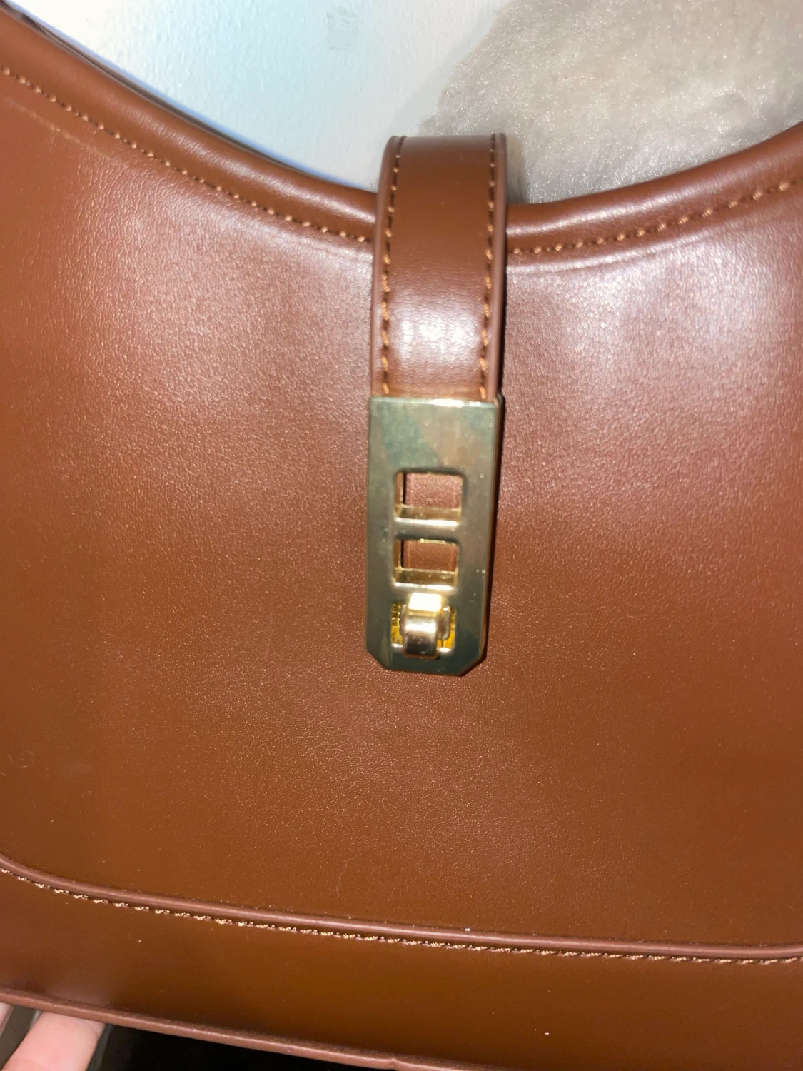 Snygg brun handväska  - 90