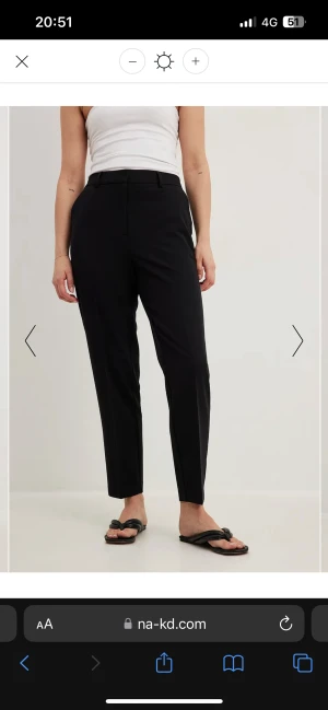 Svarta kostymbyxor - Svarta kostymbyxor utan skärphållarna